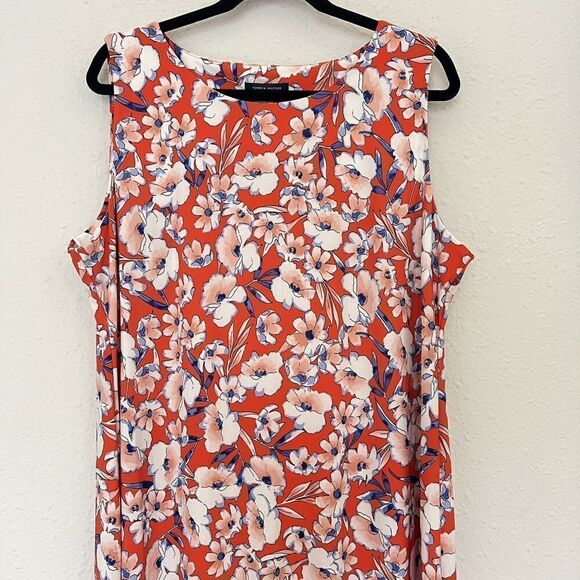 NEW Tommy Hilfiger Floral Midi Shift Dress Plus Size 18 - Picture 3 of 8